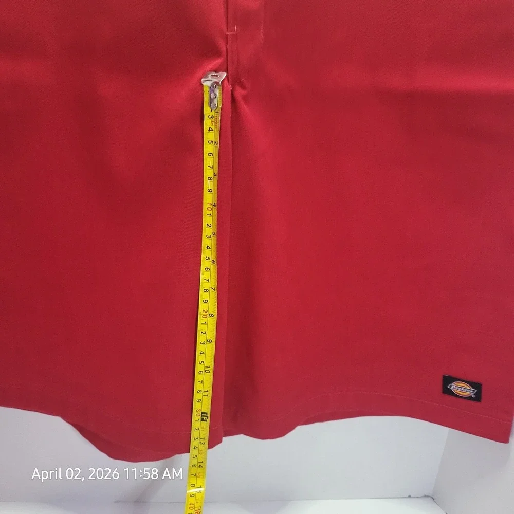 Vintage Dickies Shorts Mens 44 x 13" Inseam Red Long Baggy Chinos Skater Y2K 90s - Picture 8 of 12